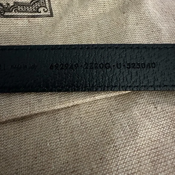 Gucci, black leather dog leash ￼  Leashes & Harnesses